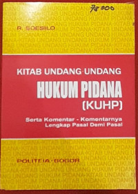 Image of KITAB UNDANG - UNDANG HUKUM PIDANA ( KUHAP ).
