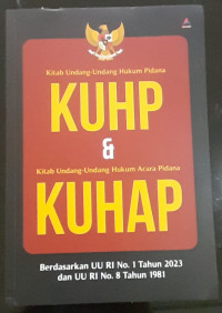 Image of Kitab Undang - Undang Hukum Pidana KUHP & Kitab Undang - Undang Hukum Acara Pidana.